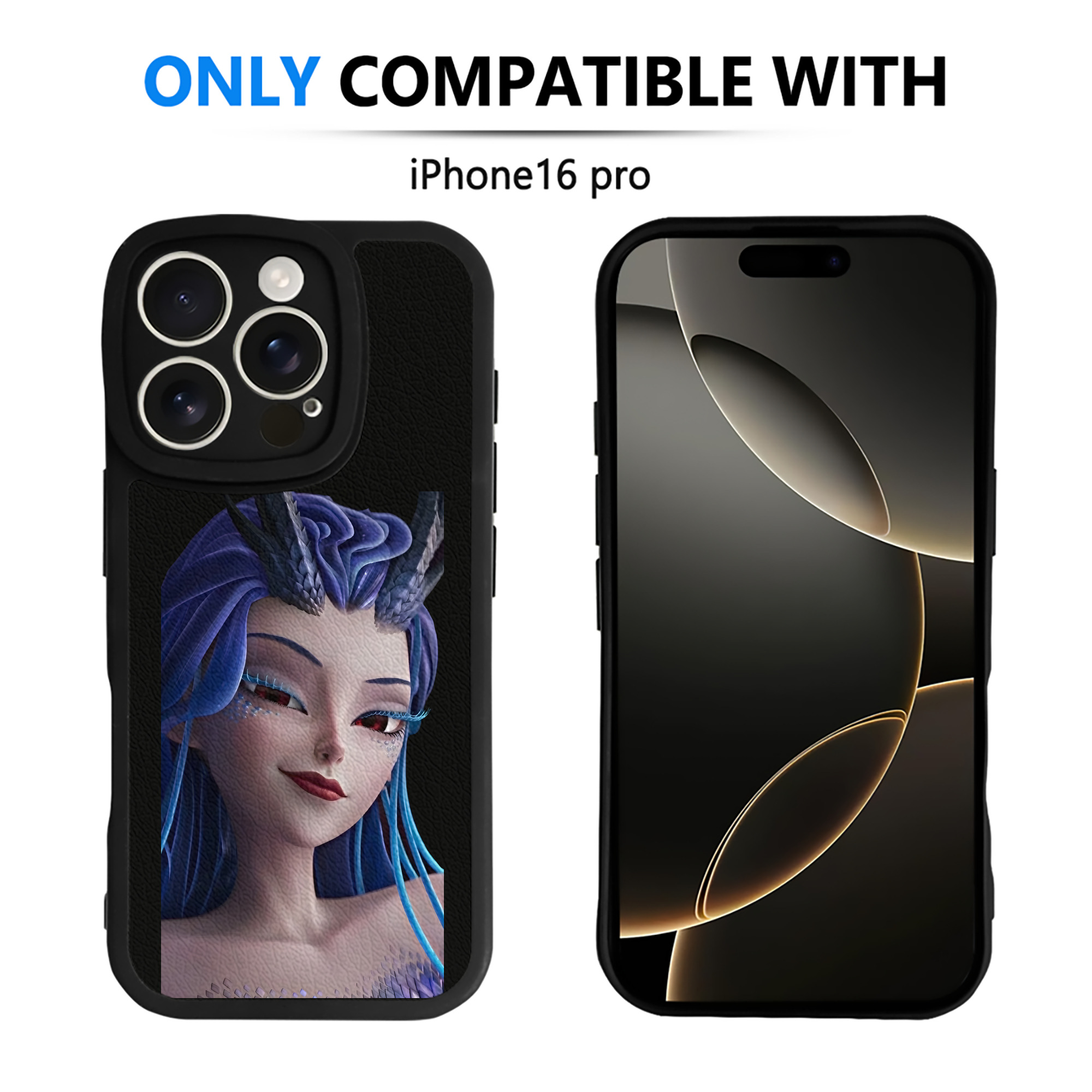 （画像用） Ne Zha 2 ナタ 魔童の大暴れ 【iPhone 16シリーズ対応】シリコンスマホケース（レザー調） 材質：シリコン